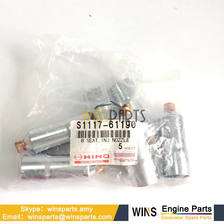 S1117-61190 VH111761190A VHS111761190 Hino J08E/J05E Engine Nozzle Seat Injector Kobelco SK215SRLC-2 SK210-8Excavator