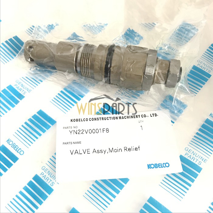 YN22V00001F5 YN22V00001F6 YN22V00001F7 YN22V00001F8 YN22V00001F9 KOBELCO HYDRAULIC Main PRESSURE RELIEF VALVE Assy SK200-8 SK210D-8 SK250-8 Excavator Parts