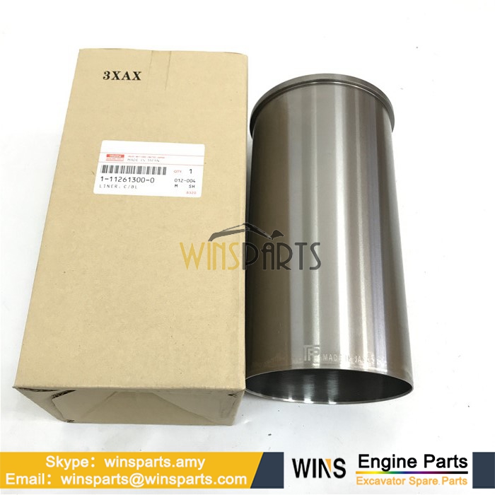 1-11261300-0 ISUZU 6SD1 DIESEL ENGINE CYLINDER LINER Hitachi EX300-2 EX300-3C EX350K-5 EX370-5M Excavator Parts