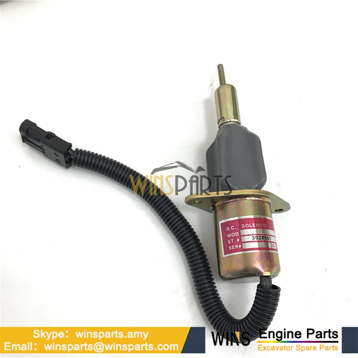 3928161 SA-4293 24V Cummins 6CT DIESEL ENGINE Stop Solenoid Shutoff Valve SOLENOID FUEL PUMP Hyundai R290LC-3 R280LC Parts