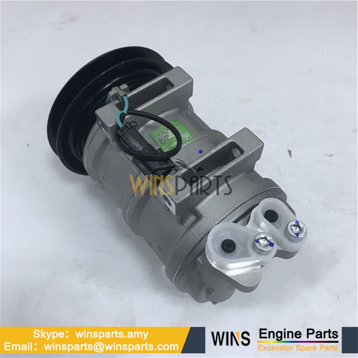 4719131 AIR CONDITIONER COMPRESSOR Hitachi Deere ZX140W-3 ZX145W-3 ZX200-3 ZX250W-3 Wheel Excavator Parts 