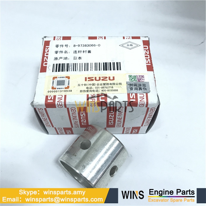 8-97383066-0 8973830660 897383-0660 ISUZU DIESEL ENGINE 4JJ1 BUSHING CONN ROD METAL Hitachi Excavator Parts