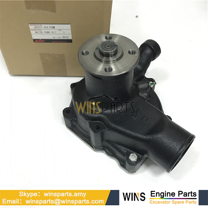 ME995307 VAME995307 J221-0170M Mitsubishi 6D16T Diesel Engine Water Pump TBK For KOBELCO SK330LC-6E SK290LC-6E Excavator Parts 