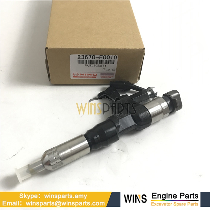 095000-6593 23670-E0010 239101430A VH23670E0400 VH23670E0050 HINO J05E J08E ENGINE FUEL SYSTEM INJECTOR Assy SK250-8 New Holland Kobelco Excavator 