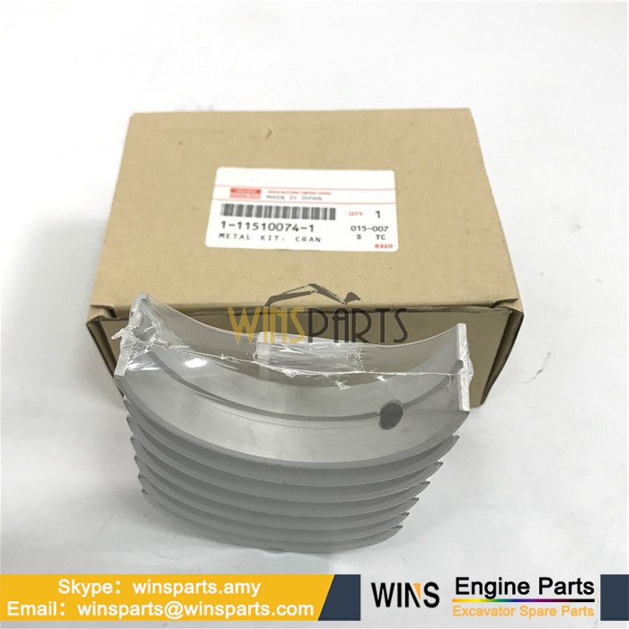 1-11510074-1 1-11510074-2 1-11510074-3 1115100743 ISUZU DIESEL ENGINE 6BG1 CRANKSHAFT METAL KIT Hitachi PARTS 