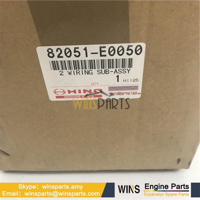 82051-E0050  82030-6450 VH82051E0050 HINO Diesel Engine J08E WIRE HARNESS ASSY Kobelco New Holland SK350-8 SK330-8 E385 Excavator Parts