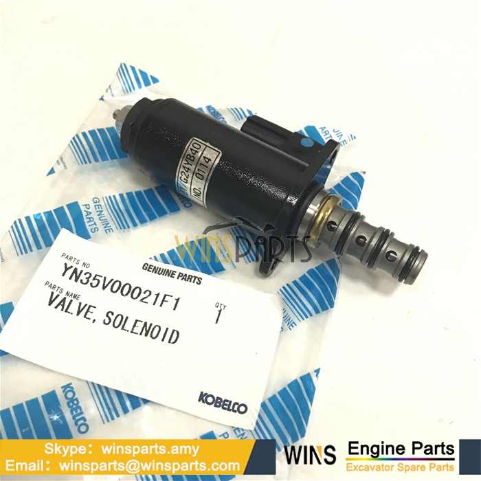 YN35V00021F1 KWE5K-31/G24YB40 Kawasaki KPM VALVE ASSEMBLY SOLENOID SWING BRAKE Kobelco