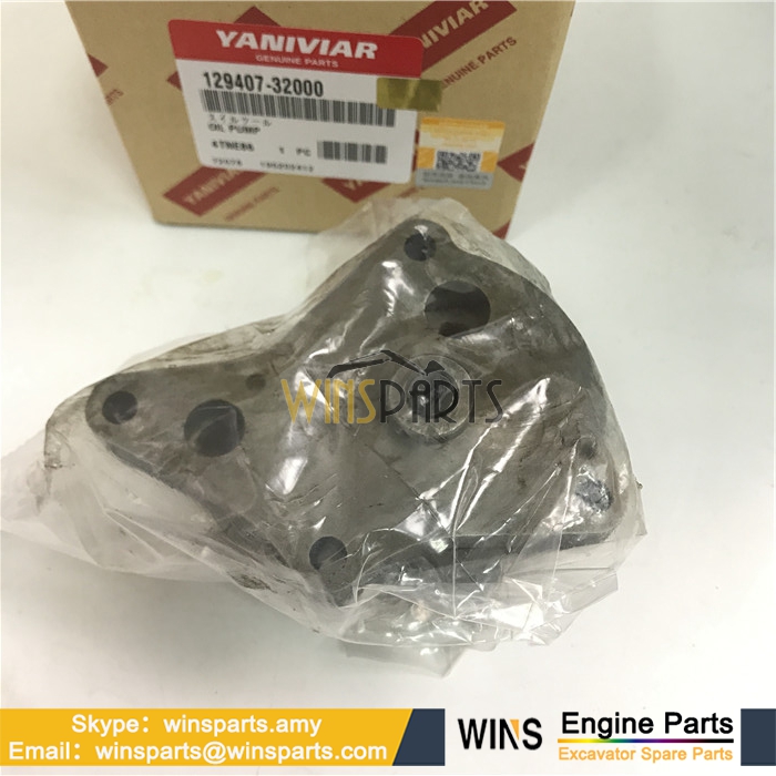 YM129407-32000 YM12940732000 YANMAR 4TNE86 4D86 4D84E 4D88 4D88E OIL PUMP ASSY KOMATSU PC45R-8 PC55MR-3 Excavator Parts