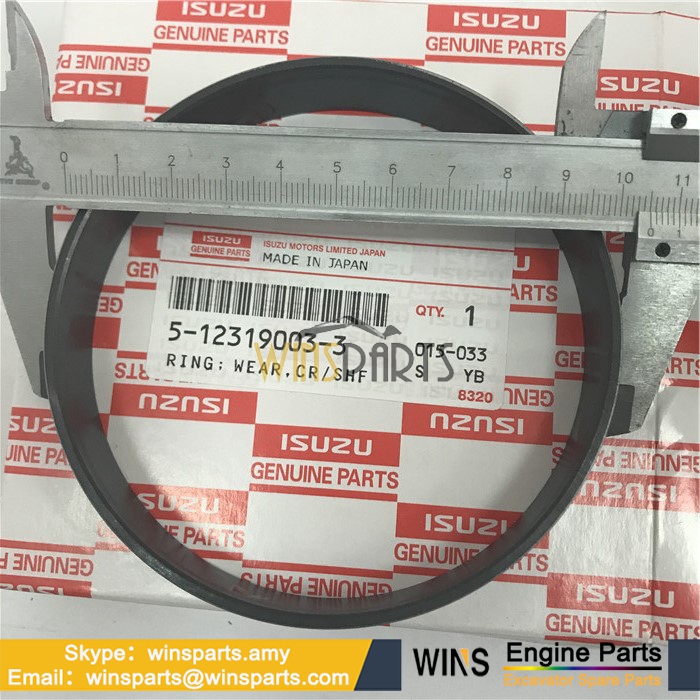 5-12319003-3 5123190033 ISUZU 4BG1 Crankshaft oil seal RING WEAR Hitachi EX100-5 EX120-3 EX120-5 EX140US-5 Excavator Parts 