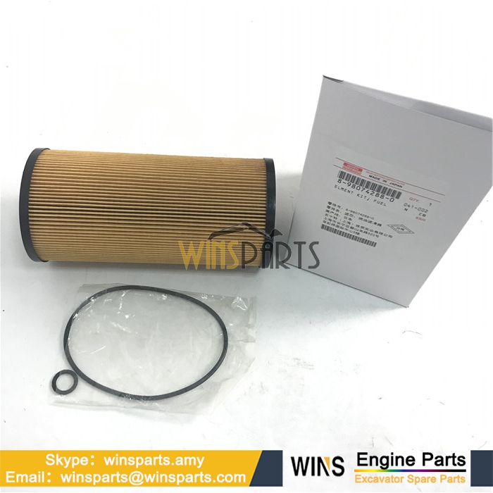 8-98074288-0 8980742880 ISUZU 6HK1 4HK1 FUEL ENGIN FILTER ELEMENT KIT Hitachi ZX200-3 ZX270-3 ZX250-3 ZX330-3 ZX350-3 Excavator PARTS