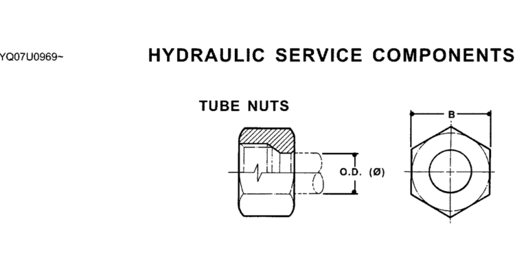 00 003 HYDRAULIC SERVICE COMPONENTS–TUBE NUTS