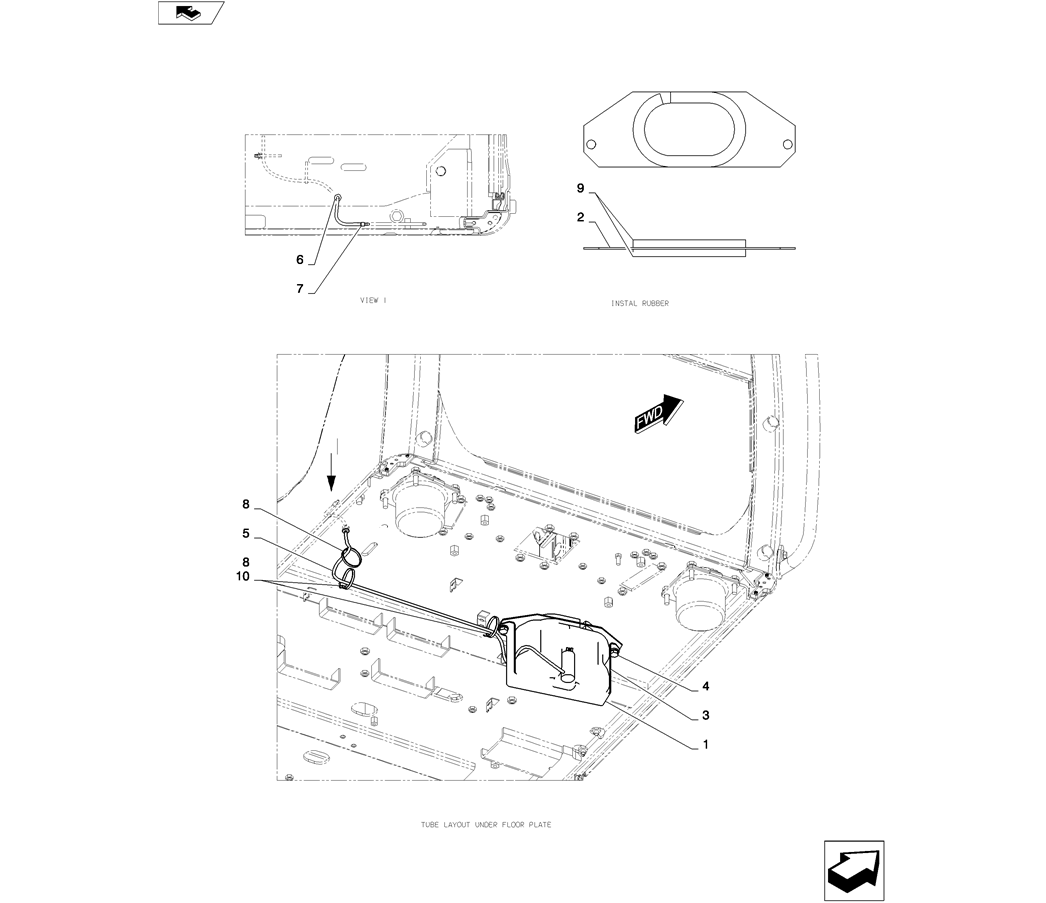 01-009(00) TANK ASSEMBLY, WASHER-2 SK130-8 SK140LC Excavator Parts Number Electronic Catalog EPC Manuals