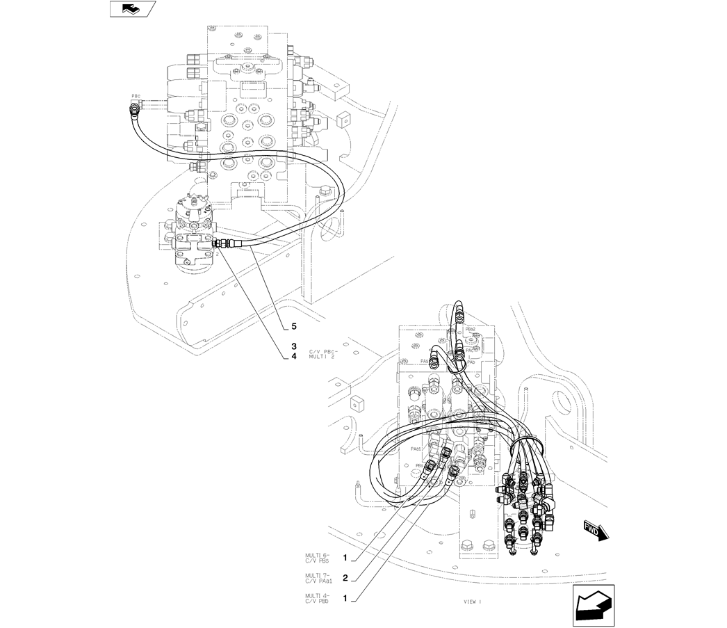 01-039(02) CONTROL LINES, MULTI-2 SK130-8 SK140LC Excavator Parts Number Electronic Catalog EPC Manuals