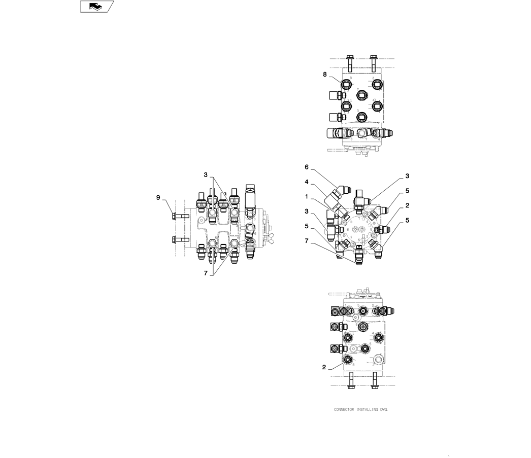 01-039(03) CONTROL LINES, MULTI-2 SK130-8 SK140LC Excavator Parts Number Electronic Catalog EPC Manuals