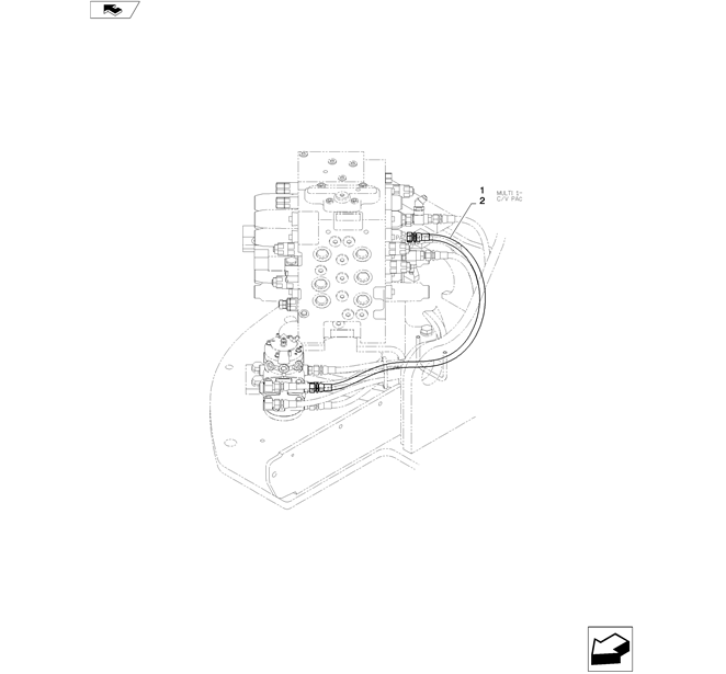 01-039(06) CONTROL LINES, MULTI-2 SK130-8 SK140LC Excavator Parts Number Electronic Catalog EPC Manuals