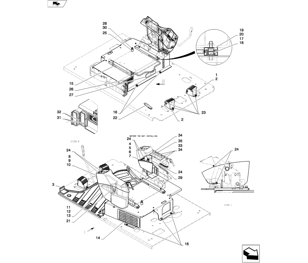 01-050(01) CONTROLS, OPERATORS-2 SK130-8 SK140LC Excavator Parts Number Electronic Catalog EPC Manuals