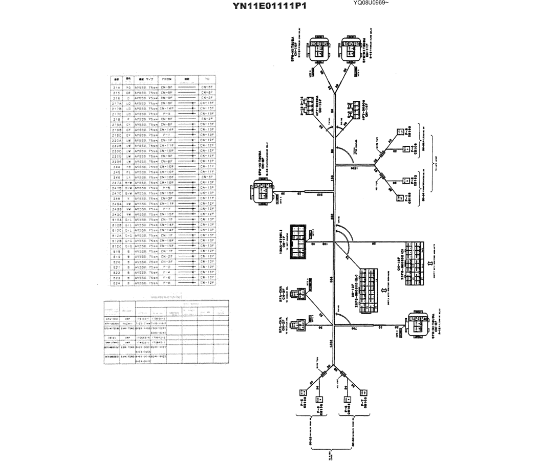 01-068(03) UPPER HARNESS ASSEMBLY-SK200-6E SK210LC-6E SK200-6ES SK200LC-6E Kobelco Excavator Parts Number Electronic Catalog EPC Manuals