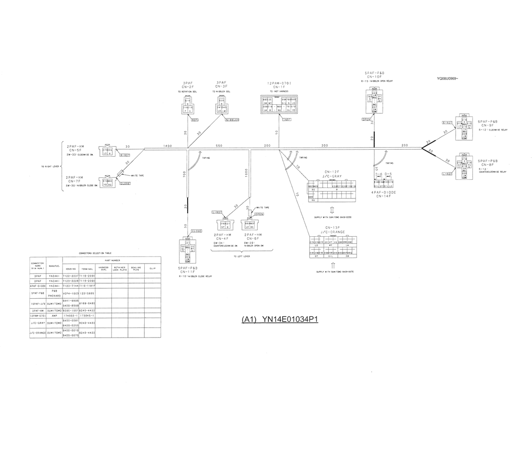 01-069(03) UPPER HARNESS ASSEMBLY (LOGGER OPTION)-SK200-6E SK210LC-6E SK200-6ES SK200LC-6E Kobelco Excavator Parts Number Electronic Catalog EPC Manuals