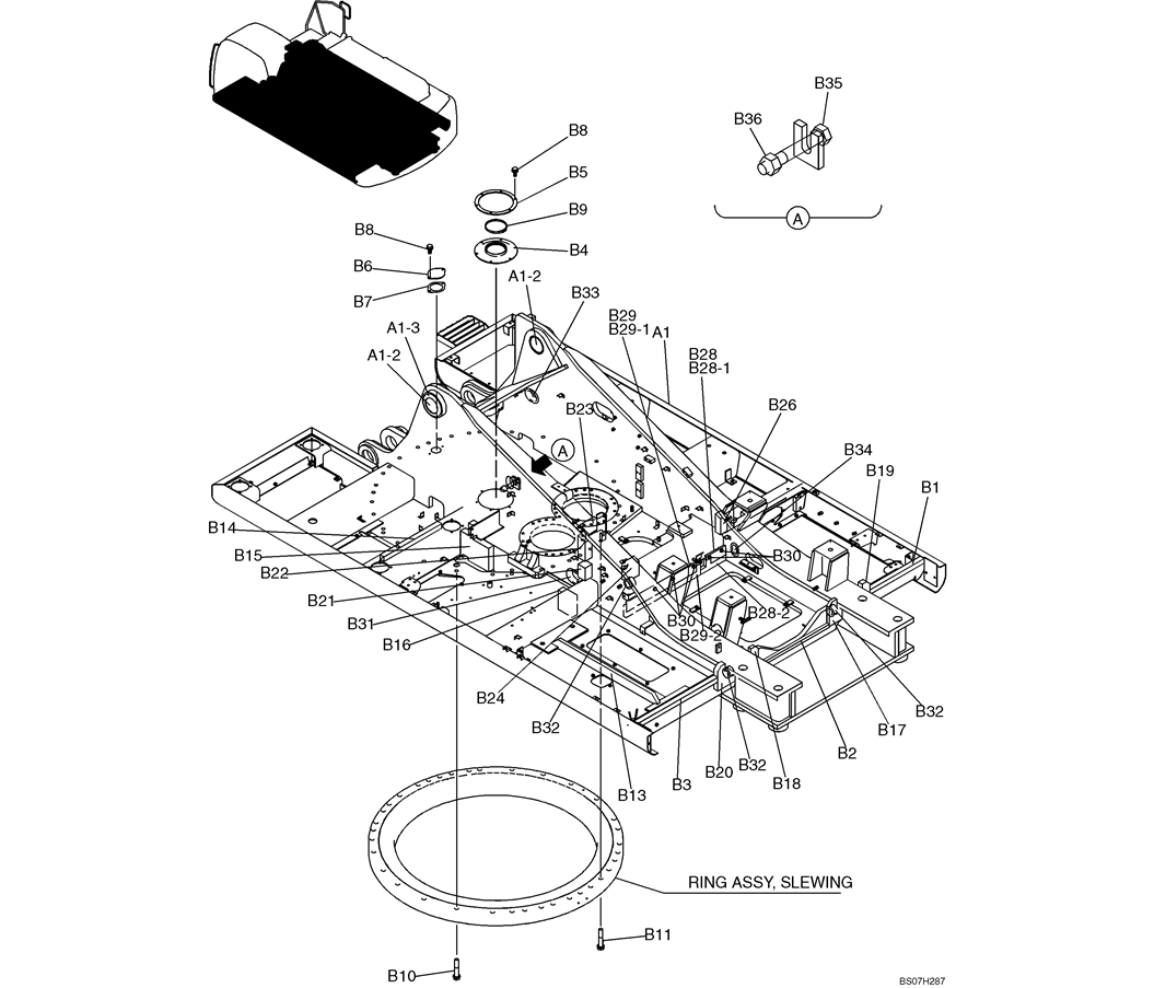 02-01(00) UPPER FRAME GROUP (LS52F00137F1 &  LS52F00136F1)-SK460-8 SK485-8 Kobelco Excavator Parts Number Electronic Catalog EPC Manuals