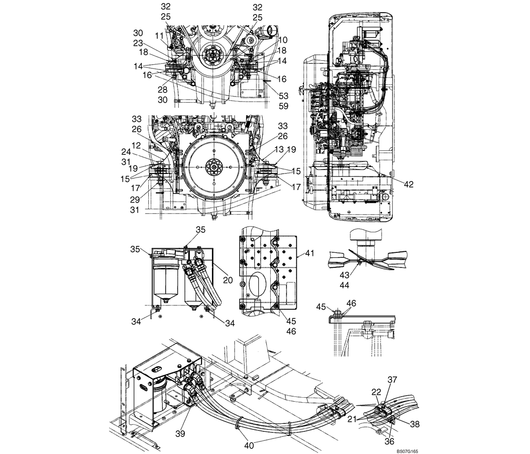 02-04(00) ENGINE INSTALLATION (LS02P00029F1)-SK460-8 SK485-8 Kobelco Excavator Parts Number Electronic Catalog EPC Manuals
