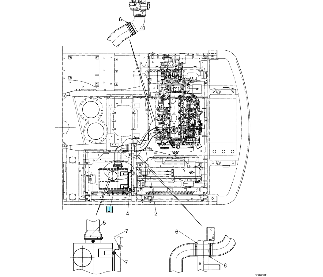 02-08(00) AIR CLEANER ASSEMBLY (LS11P00016F1)-SK460-8 SK485-8 Kobelco Excavator Parts Number Electronic Catalog EPC Manuals