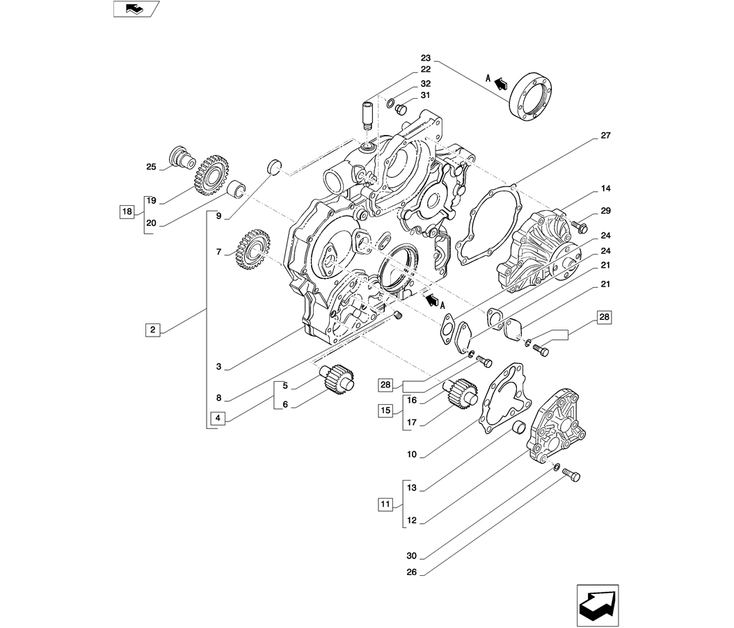  08-008(01) TIMING GEAR CASE-2 SK130-8 SK140LC Excavator Parts Number Electronic Catalog EPC Manuals