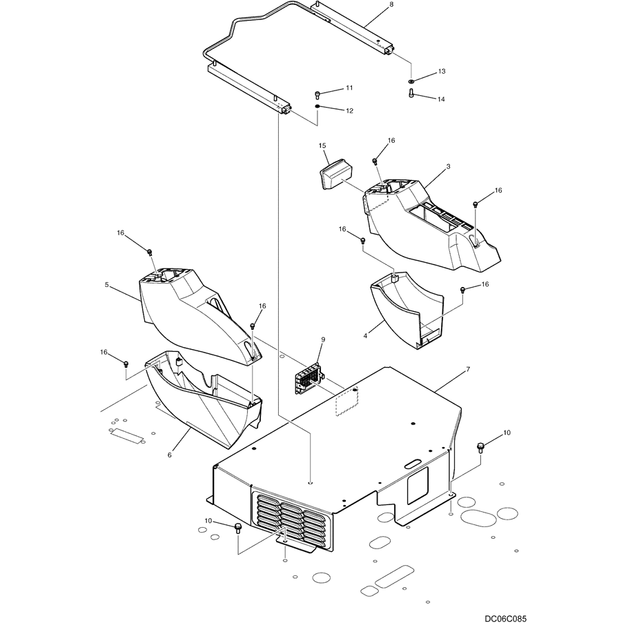 1.025(01) CONTROLS, OPERATORS YN03M00153F1 PAGE 2 OF 2-SK350-8 Kobelco Excavator Parts Number Electronic Catalog EPC Manuals