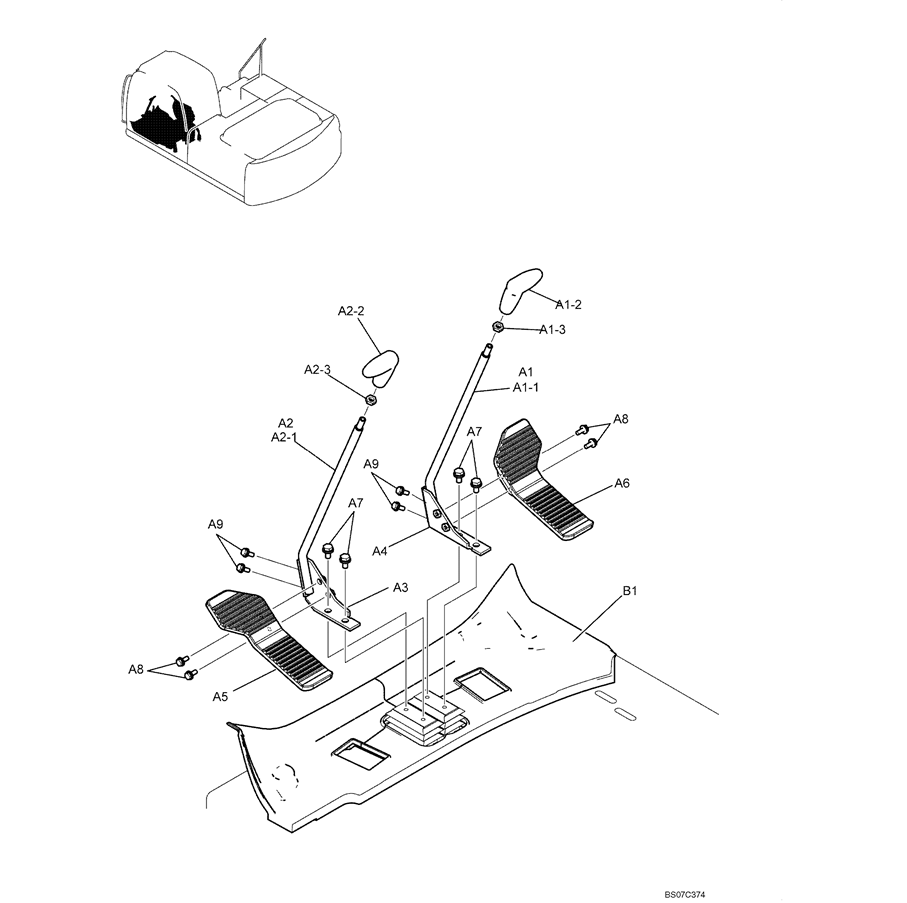  1.030(00) LEVER ASSY, PROPEL YN50M00015F1-SK350-8 Kobelco Excavator Parts Number Electronic Catalog EPC Manuals