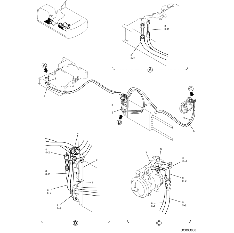 1.079(00) DRIER ASSY, AIR-SK350-8 Kobelco Excavator Parts Number Electronic Catalog EPC Manuals