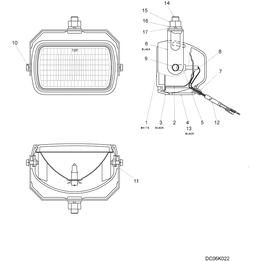1.084(01) LAMP ASSEMBLY (YT80S00002F2)-SK350-8 Kobelco Excavator Parts Number Electronic Catalog EPC Manuals