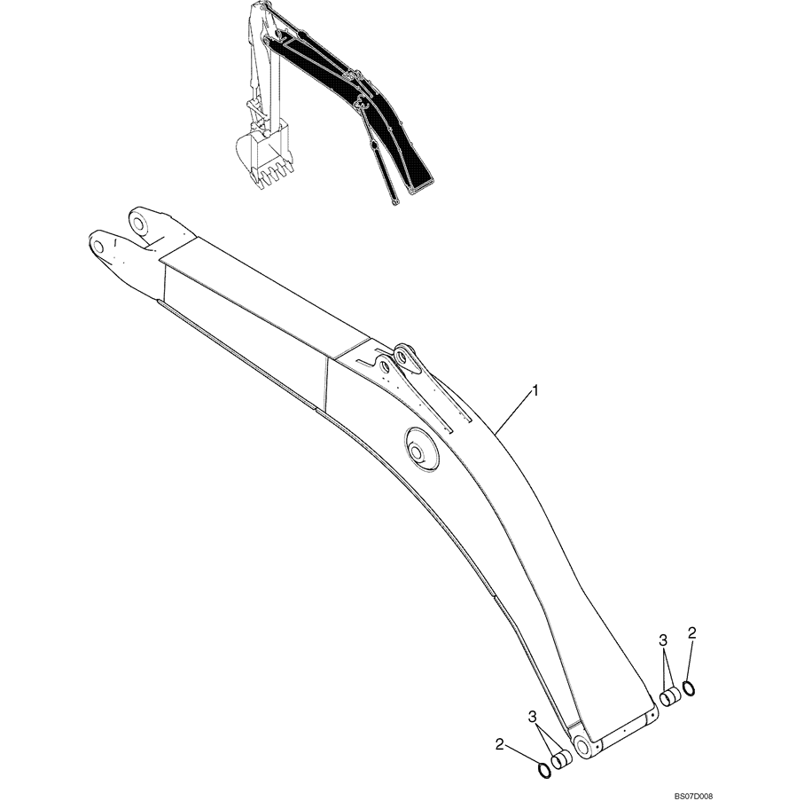 3.003(00) BOOM ASSEMBLY (6.0M / 19 FT - 7 IN) (MASS EXCAVATOR) LC02BU0008F1-SK350-8 Kobelco Excavator Parts Number Electronic Catalog EPC Manuals