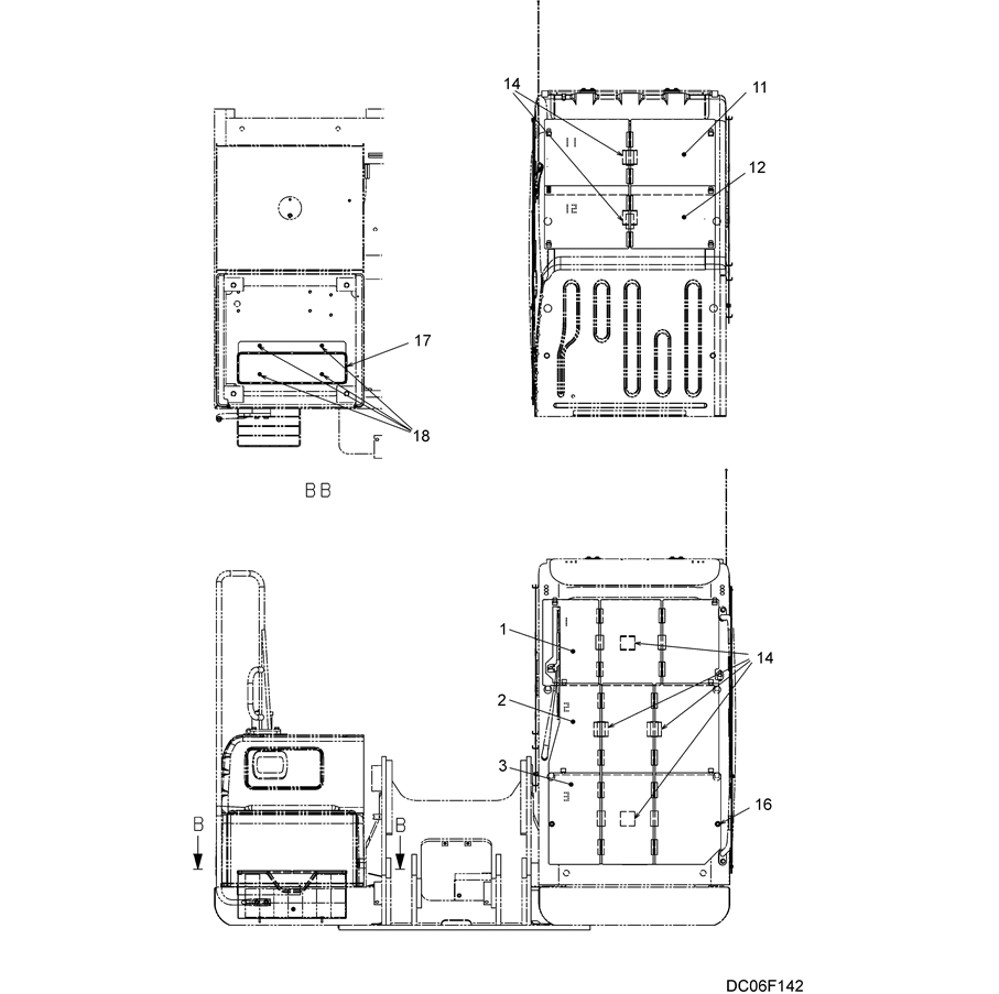 6.017(00) VANDALISM GUARDS 1 OF 2 YN25C00008F1-SK350-8 Kobelco Excavator Parts Number Electronic Catalog EPC Manuals