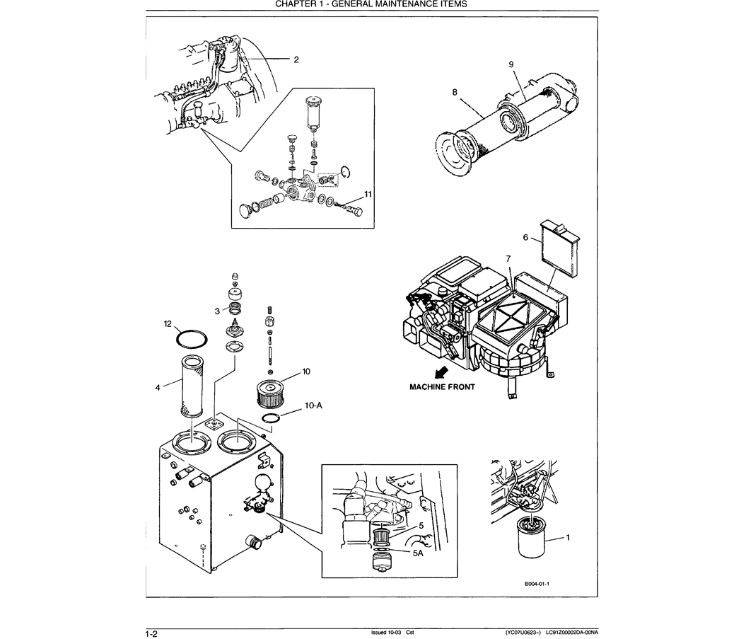  00-001 FUEL AND OIL FILTER ELEMENTS (FILTER LIST)-SK330LC-6E SK330-6E SK350LC-6E Kobelco Excavator Parts Number Electronic Catalog EPC Manuals