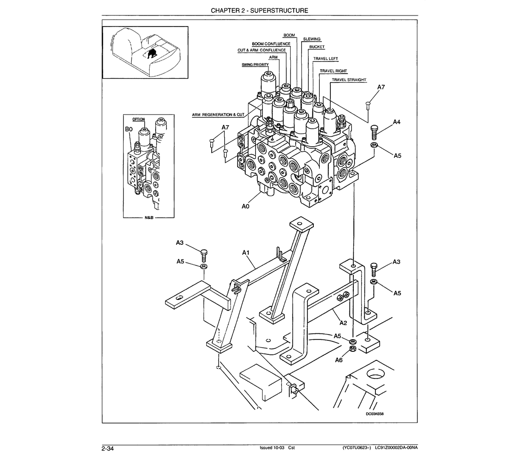 01-021 VALVE INSTALLATION (MAIN HYDRAULIC VALVE)-SK330LC-6E SK330-6E SK350LC-6E Kobelco Excavator Parts Number Electronic Catalog EPC Manuals