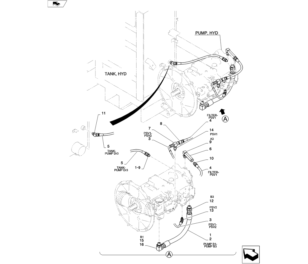 01-037(00)CONTROL LINES, PUMP-SK235SR-2 SK235SRLC-2 SK235SR Kobelco Excavator Parts Number Electronic Catalog EPC Manuals