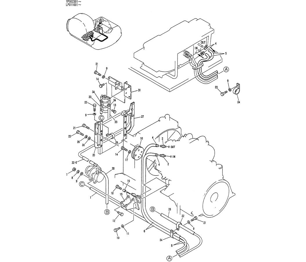 01-040 CONDITIONER, AIR-Kobelco SK120LC-5 SK120-V SK120LC-3 Excavator Parts Number Electronic Catalog EPC Manuals