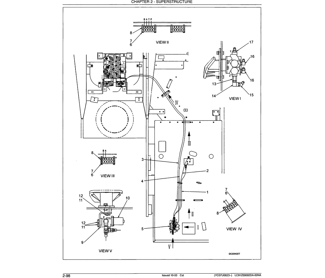 01-054 CONTROL LINES (REMOTE) (NIBBLER AND BREAKER WITH HAND  CONTROL)-SK330LC-6E SK330-6E SK350LC-6E Kobelco Excavator Parts Number Electronic Catalog EPC Manuals