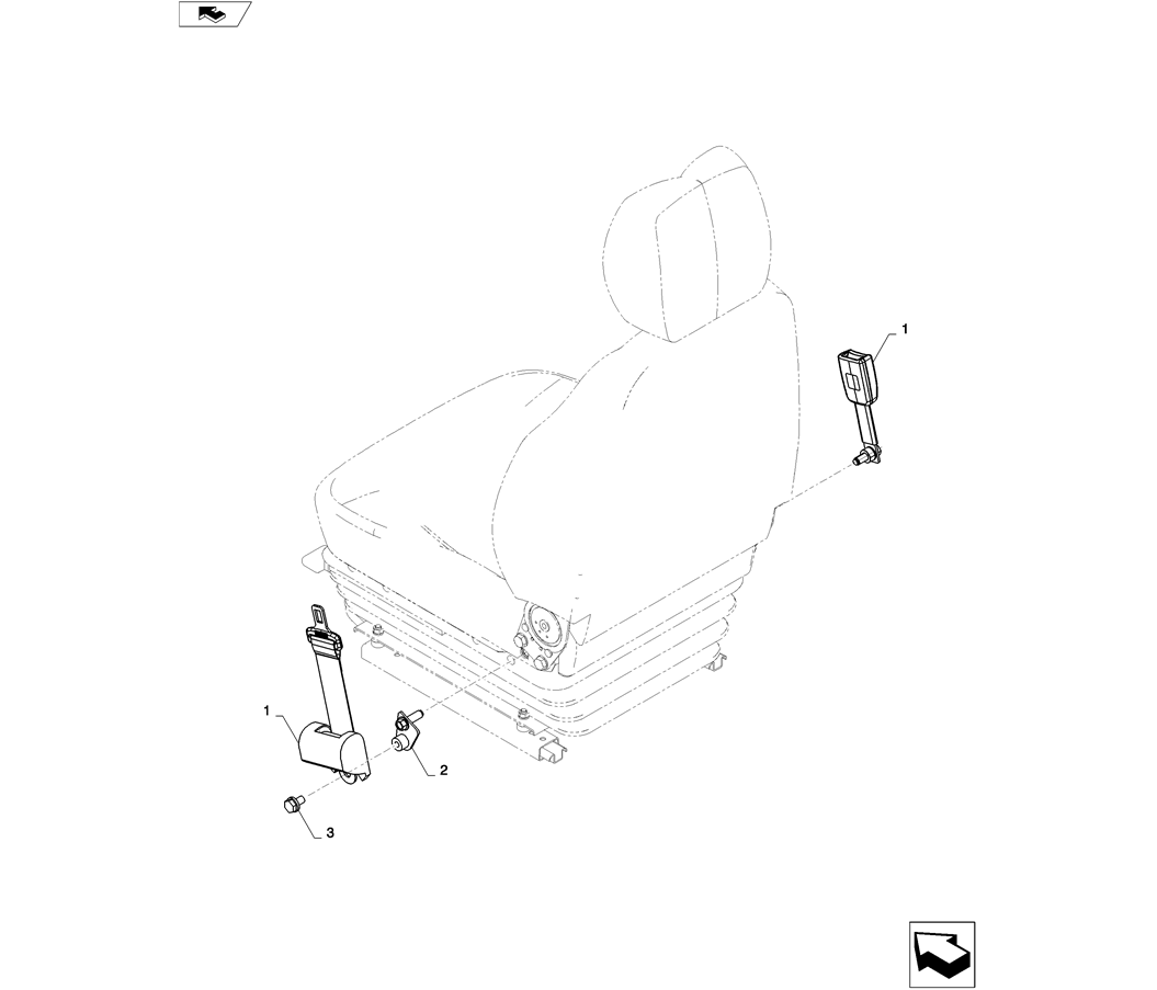 01-068(00)SEAT BELT ASSY (ROPS CAB)-SK235SR-2 SK235SRLC-2 SK235SR Kobelco Excavator Parts Number Electronic Catalog EPC Manuals