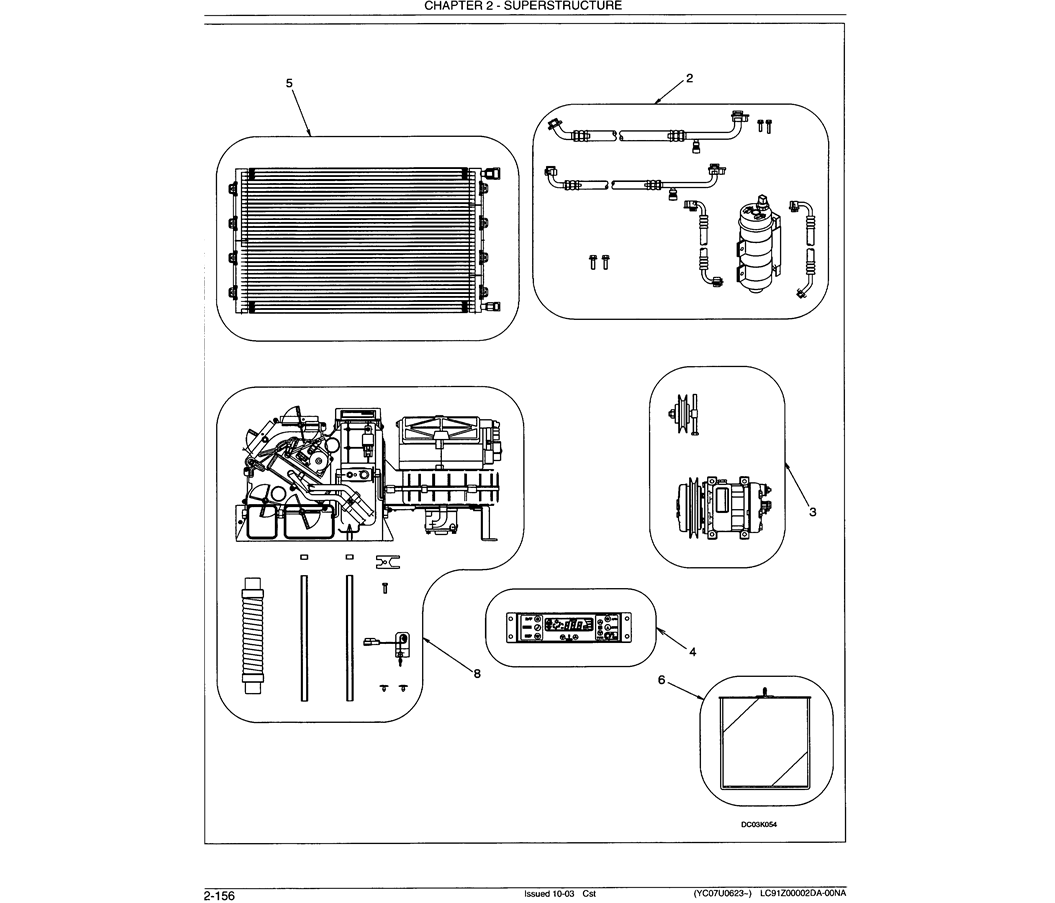 01-080 AIR CONDITIONER GROUPS-SK330LC-6E SK330-6E SK350LC-6E Kobelco Excavator Parts Number Electronic Catalog EPC Manuals