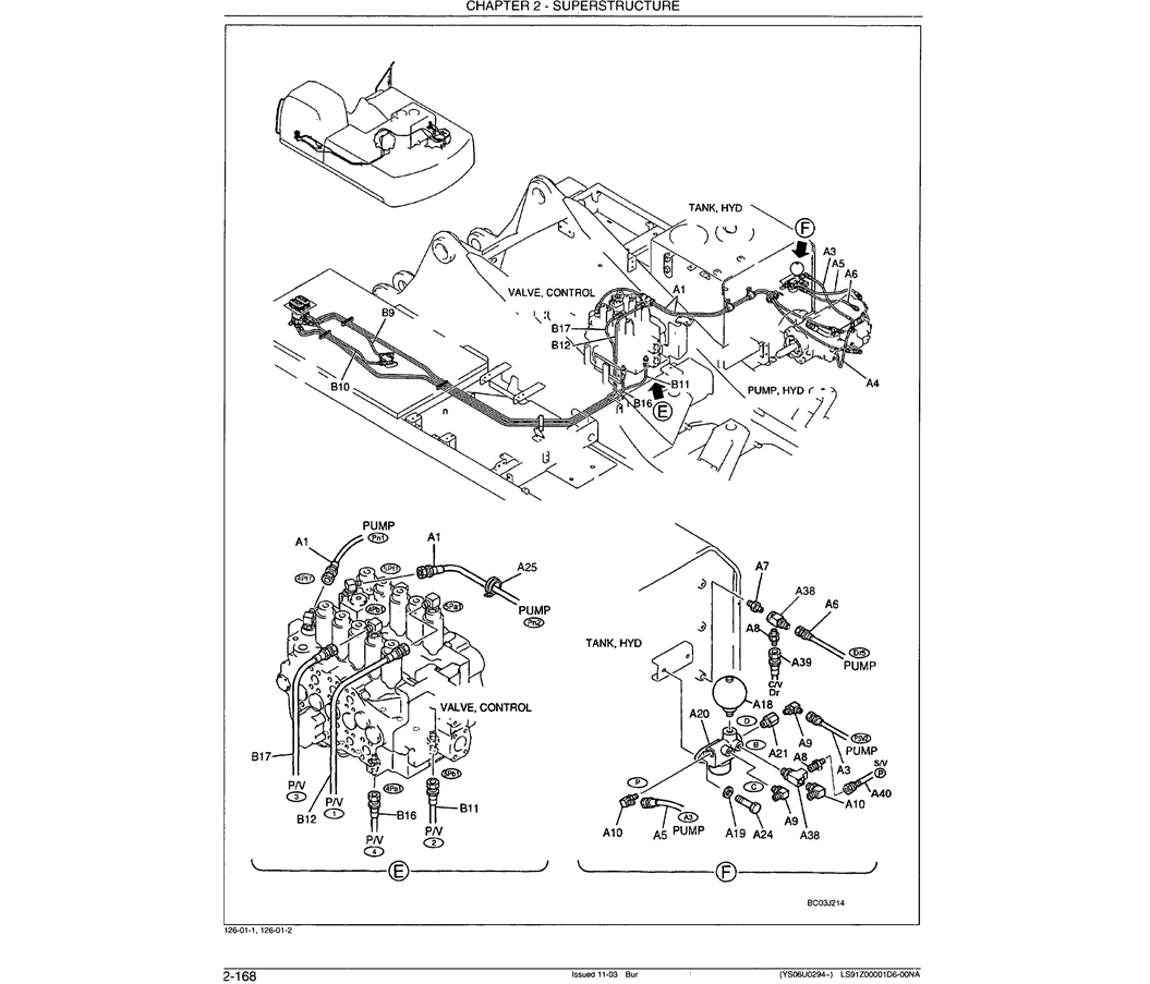 01-082 REMOTE CONTROL LINES TO CONTROL VALVE AND  FILTER ASSY-Kobelco SK480LC-6E SK480-6S SK480LC-6 SK450-6 Excavator Parts Number Electronic Catalog EPC Manuals