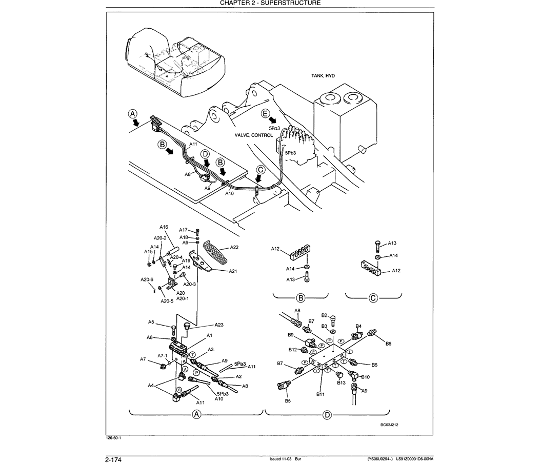 01-085 REMOTE CONTROL LINES NIBBLER AND BREAKER-Kobelco SK480LC-6E SK480-6S SK480LC-6 SK450-6 Excavator Parts Number Electronic Catalog EPC Manuals