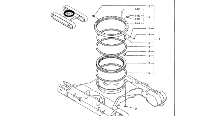 02 002 SLEWING RING ASSEMBLY (LS40F00001F1)