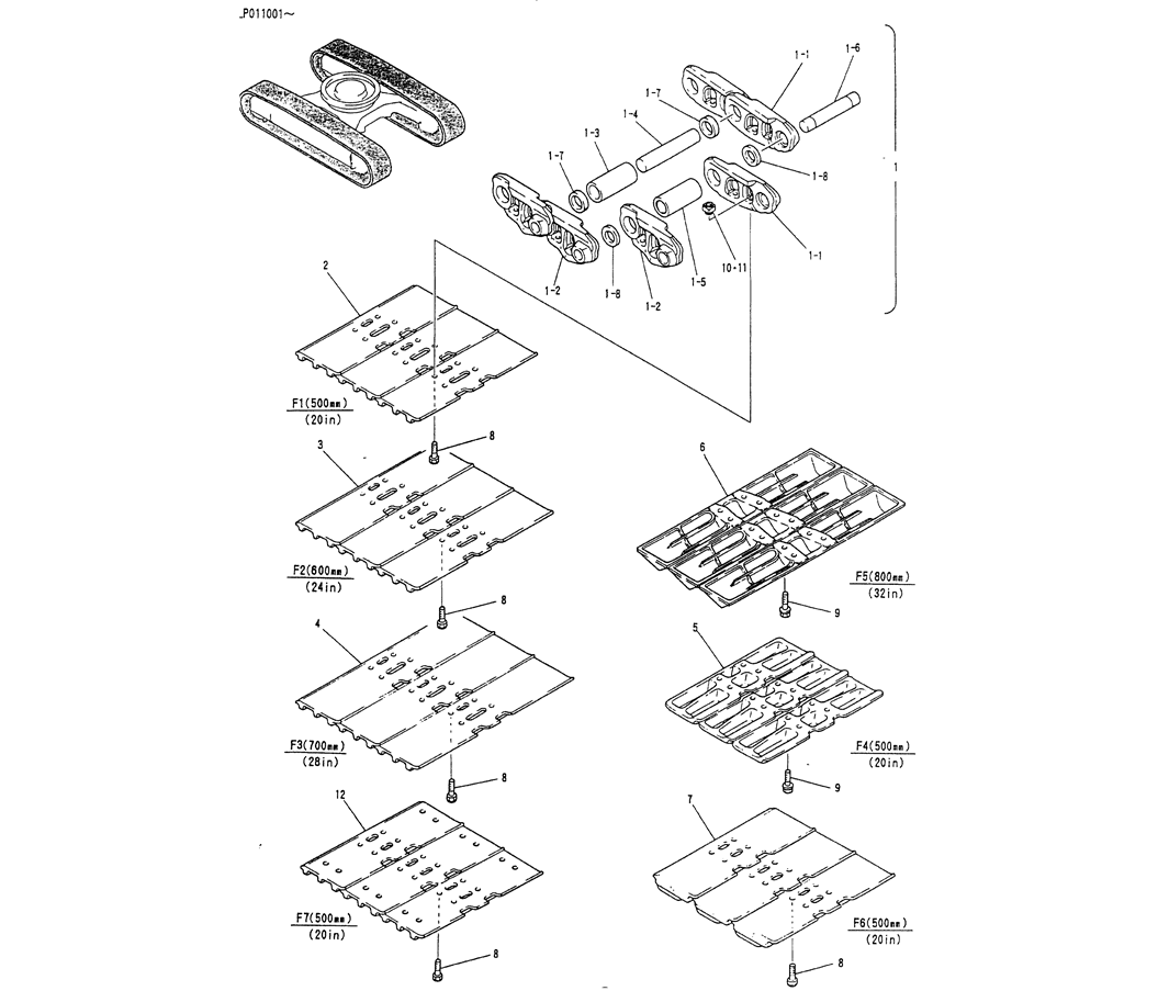 02-013 SHOE ASSY-Kobelco SK120LC-5 SK120-V SK120LC-3 Excavator Parts Number Electronic Catalog EPC Manuals