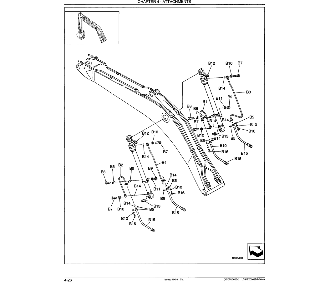 03-017 BOOM CYLINDER HYDRAULIC LINES 6.5M (21 FT - 4 IN)-SK330LC-6E SK330-6E SK350LC-6E Kobelco Excavator Parts Number Electronic Catalog EPC Manuals