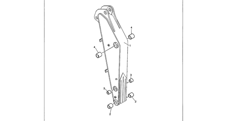 03 027 ARM ASSEMBLY 2.2M (7 FT – 6 IN) MASS EXCAVATOR