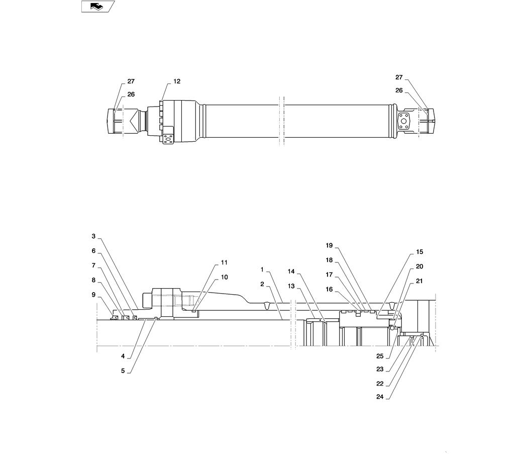 03-030(02)CYLINDER INSTALL (ARM)-SK235SR-2 SK235SRLC-2 SK235SR Kobelco Excavator Parts Number Electronic Catalog EPC Manuals