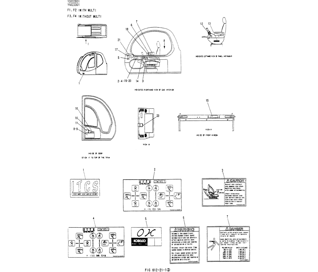 06-002(01)NAME PLATE INSTAL, P/N YN22T00051F1,F2-Kobelco SK200-3 SK200LC-5 SK200 Excavator Parts Number Electronic Catalog EPC Manuals