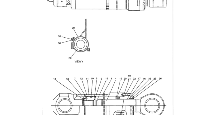 07 005 BOOM CYLINDER ASSEMBLY – LEFT HAND P N