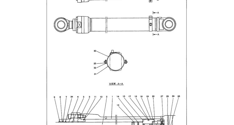 07 007 ARM CYLINDER ASSEMBLY