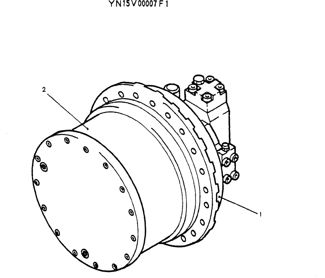 07-018MOTOR ASSY (PROPELLING), P/N YN15V00007F1-Kobelco SK200-3 SK200LC-5 SK200 Excavator Parts Number Electronic Catalog EPC Manuals